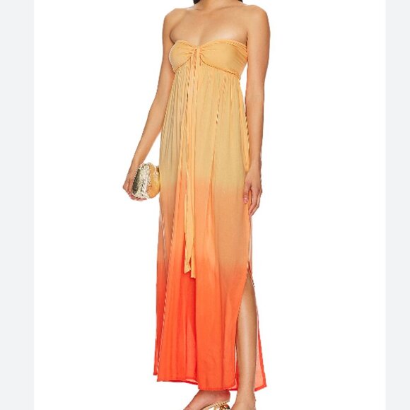Tiare Hawaii x REVOLVE Mele Maxi Dress in Sunset Ombre size M/L - Picture 1 of 1